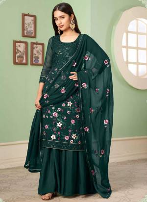 Grab These Designer Plazzo Suit in Fine Colored Pair With Bottom And Dupatta.These Top And Dupatta Are Fabricated On Georgette Pair With Santoon Bottom.Its Beautified With Santoon Inner.Its Beautified With Heavy Designer Muity Thread ,Sequance Embroidery Work.