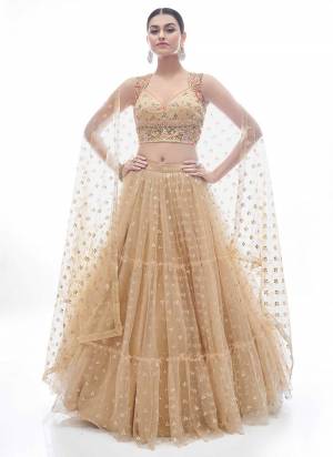 For A Designer Look,Grab These Lehenga Choli in Fine Colored.These Lehenga Are Soft Net And Blouse Are Fabricated On Art Silk Pair With Soft Net Dupatta.Its Beautified With Thread Embroidery,Hand Work With Rubber Printed.