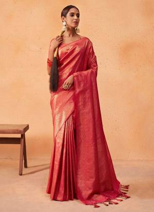 Looking These Festive Wear Saree in Fine Colored.These Saree And Blouse is Fabricated On Kanjivaram Silk.Its Beautified With Weavon Designer Work.