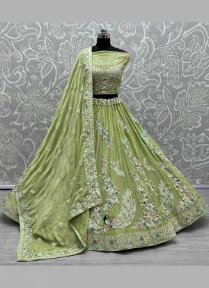 For A Designer Look,Grab These Lehenga Choli in Fine Colored.These Lehenga Choli And Dupatta Are Fabricated On Cotton Silk Pair.Its Beautified With Fancy Designer Multy Thread,Sequance Embroidery With Diamond Work.