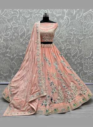 For A Designer Look,Grab These Lehenga Choli in Fine Colored.These Lehenga Choli And Dupatta Are Fabricated On Cotton Silk Pair.Its Beautified With Fancy Designer Multy Thread,Sequance Embroidery With Diamond Work.