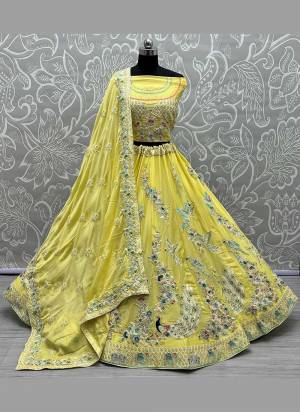 For A Designer Look,Grab These Lehenga Choli in Fine Colored.These Lehenga Choli And Dupatta Are Fabricated On Cotton Silk Pair.Its Beautified With Fancy Designer Multy Thread,Sequance Embroidery With Diamond Work.