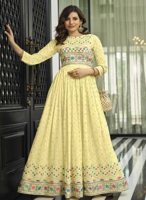 Attrective These Anarkali Suit in Fine Colored Pair With Bottom And Dupatta.These Top Are Faux Georgette And Dupatta Are Fabricated On Nazneen Pair With Santoon Bottom.Its Beautified With Santoon Inner.Its Beautified With Heavy Designer Embroidery Work.