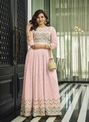 Attrective These Anarkali Suit in Fine Colored Pair With Bottom And Dupatta.These Top Are Faux Georgette And Dupatta Are Fabricated On Nazneen Pair With Santoon Bottom.Its Beautified With Santoon Inner.Its Beautified With Heavy Designer Embroidery Work.