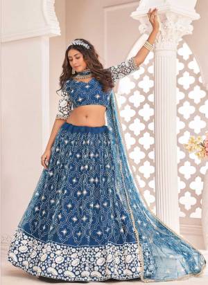 For A Different Look,Grab These Designer Lehenga in All Over Pretty Colored Pair With Blouse And Dupatta.These Lehenga Choli is All Over Butterfly Net Base Fabric With Designer Work.Buy Now These Lehenga For Up Coming Wedding Season.