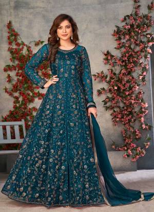 Attrective These Anarkali Suit in Fine Colored Pair With Bottom And Dupatta.These Top And Dupatta Are Fabricated On Soft Net Pair With Japan Satin Bottom.Its Beautified With Japan Satin Inner.Its Beautified With Heavy Designer Sequance Embroidery Work.