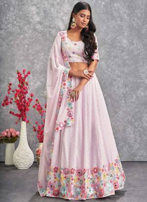 A Designer Look,Grab These Lehenga Choli in Fine Colored.These Lehenga And Blouse Are Fabricated On Georgette Pair With Georgette Dupatta.Its Beautified With Thread,Sequance,Mirror Embroidery Work.