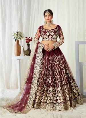 For A Designer Look,Grab These Lehenga Choli in Fine Colored.These Lehenga And Blouse Are Fabricated On Net Pair With Net Dupatta.Its Beautified With Designer Cut Work,Badla Embroidery Work.