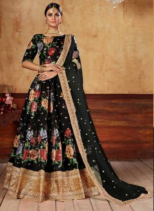 For A Designer Look,Grab These Lehenga Choli in Fine Colored.These Lehenga And Blouse Are Fabricated On Art Silk Pair With Net Dupatta.Its Beautified With Designer Digital Printed,Jari,Dori,Sequance Embroidery Work.