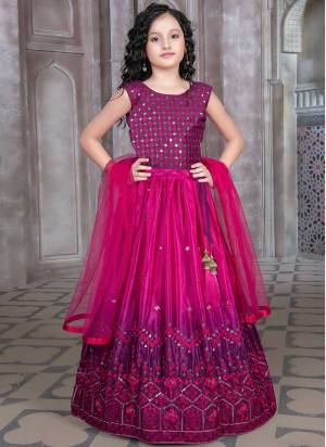 For A Designer Look,Grab These Kidswear Readymade Lehenga Choli in Fine Colored.These Lehenga And Blouse Are Fabricated On Georgette Pair With Georgette Dupatta.Its Beautified With Designer Embroidery Work.