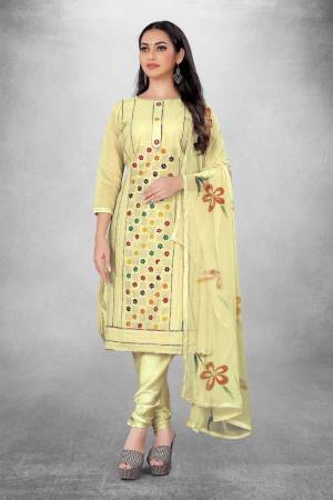 Attrective These Suit in Fine Colored Pair With Bottom And Dupatta.These Top Are Modal And Dupatta Are Fabricated On Naznin Pair With Santoon Bottom.Its Beautified With Designer Printed With Hand Work.