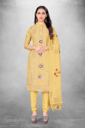 Attrective These Suit in Fine Colored Pair With Bottom And Dupatta.These Top Are Modal And Dupatta Are Fabricated On Naznin Pair With Santoon Bottom.Its Beautified With Designer Printed With Hand Work.