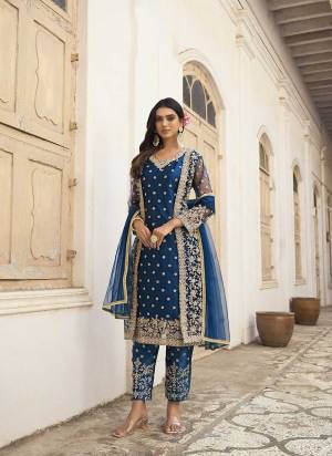 Attrective Looking These Special Suit in Fine Colored Pair With Bottom And Dupatta.These Top,Bottom And Dupatta Are Fabricated On Butterfly Net Pair With Japan Satin Inner.Its Beautified With Heavy Designer Embroidery Work.