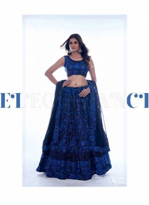 For A Designer Look,Grab These Lehenga Choli in Fine Colored.These Lehenga And Blouse Are Fabricated On Georgette Pair With Georgette Dupatta.Its Beautified With Designer Thread,Sequance Embroidery Work.