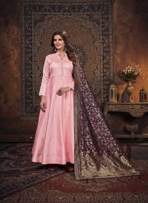 Grab These Anarkali Suit in Fine Colored Pair With Bottom And Dupatta.These Top Are Art Silk And Dupatta Are Fabricated On Jacquard Silk Pair With Santoon Bottom.Its Beautified With Santoon Inner.Its Beautified With Solid,Wevon Jacquard Designer Dupatta.