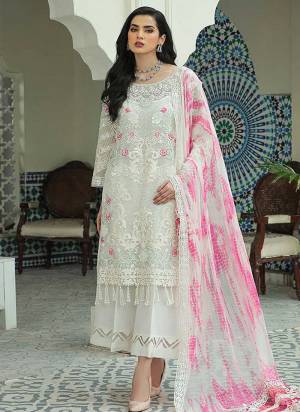 Attrective These Designer Suit in Fine Colored Pair With Bottom And Dupatta.These Top Are Georgette And Dupatta Are Fabricated On Nazneen Pair With Santoon Bottom.Its Beautified With Santoon Inner.Its Beautified With Designer Sequance Embroidery Work.