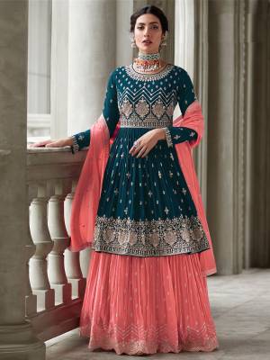 Attrective These Party Wear Sharara Suit in Fine Colored Pair With Bottom And Dupatta.These Top And Dupatta Are Fabricated On Georgette Pair With Georgette Bottom.Its Beautified With Santoon Inner.Its Beautified With Heavy Designer Embroidery Work.