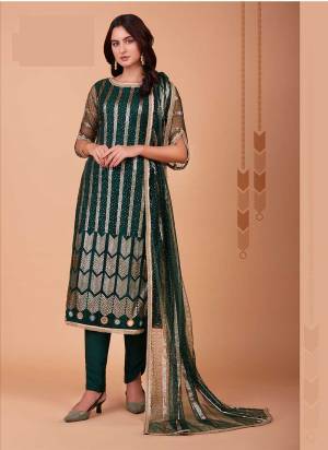 Attrective Looking These Suit in Fine Colored Pair With Bottom And Dupatta.These Top And Dupatta Are Fabricated On Butterfly Net Pair With American Crepe Bottom.Its Beautified With American Crepe Inner.Its Beautified With Heavy Designer Tone To Tone Thread,Sequance,Mirror Embroidery Work.