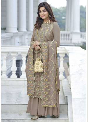 Attrective These Sharara Suit in Fine Colored Pair With Bottom And Dupatta.These Top And Dupatta Are Fabricated On Faux Georgette Pair With Santoon Bottom.Its Beautified With Santoon Inner.Its Beautified With Heavy Designer Multy Thread Embroidery Work.