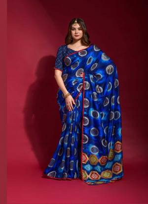 Attrective Look These Saree in Fine Colored.These Saree And Blouse is Smooth Silk Fabricated.Its Beautified With Designer Printed With Emboss Foil Printed.