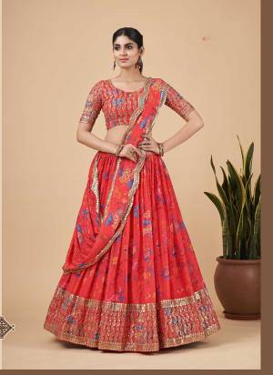 For A Designer Look,Grab These Lehenga Choli in Fine Colored.These Lehenga And Blouse Are Fabricated On Faux Georgette Pair With Faux Georgette Dupatta.Its Beautified With Heavy Jari, Sequance Embroidery Work.