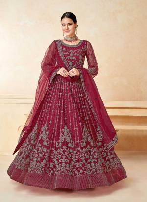 Grab These Designer Anarkali Suit in Fine Colored Pair With Bottom And Dupatta.These Top And Dupatta Are Fabricated On Net Pair With Santoon Bottom.Its Beautified With Santoon Inner.Its Beautified With Heavy Designer Embroidery Work.