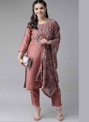 Grab These Readymade Suit in Fine Colored Pair With Bottom And Dupatta.These Top Are Muslin Cotton And Bottom Are Fabricated On Muslin Cotton Pair With Silk Blend Dupatta.Its Beautified With Designer Embroidery Work.