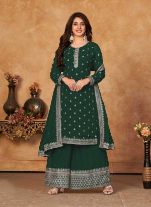 Grab These Designer Plazzo Suit in Fine Colored Pair With Bottom And Dupatta.These Top And Dupatta Are Fabricated On Faux Georgette Pair With Faux Georgette Bottom.Its Beautified With Santoon Inner.Its Beautified With Heavy Designer Embroidery Work.