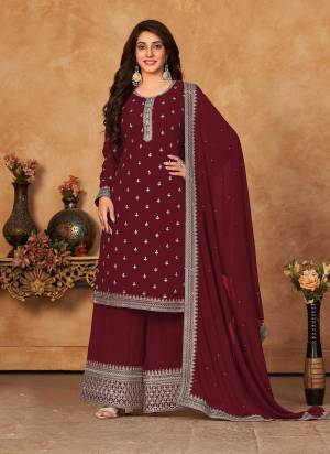 Grab These Designer Plazzo Suit in Fine Colored Pair With Bottom And Dupatta.These Top And Dupatta Are Fabricated On Faux Georgette Pair With Faux Georgette Bottom.Its Beautified With Santoon Inner.Its Beautified With Heavy Designer Embroidery Work.