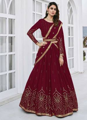 A Designer Look,Grab These Lehenga Choli in Fine Colored.These Lehenga And Blouse Are Fabricated On Georgette Pair With Georgette Dupatta.Its Beautified With Thread,Sequance Embroidery Work.