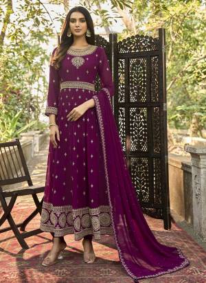 Attrective Looking These Special Suit in Fine Colored Pair With Bottom And Dupatta.These Top Are Faux Georgette And Dupatta Are Fabricated On Faux Georgette Pair With Santoon Bottom.Its Beautified With Heavy Designer  Embroidery Work.