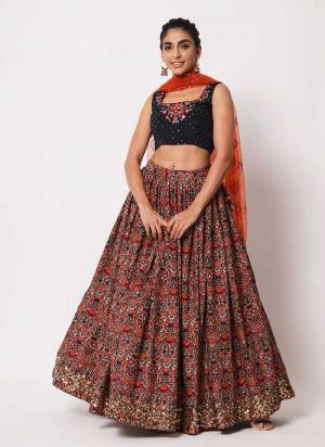 A Designer Look,Grab These Lehenga Choli With Dupatta in Fine Colored.These Lehenga And Blouse Are Fabricated On Art Silk Pair With Art Silk Dupatta.Its Beautified With Crush, Printed,Thread,Sequance Embroidery Work.