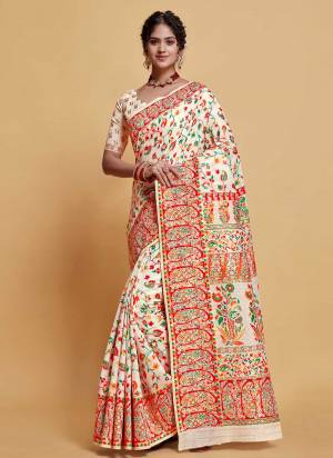 Grab These Party Wear Saree in Fine Colored.These Saree is Fabricated On Modal Silk Pair With Blouse.Its Beautified With Heavy Weaving Multy Designer.