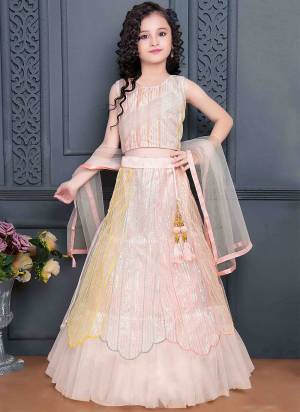 For A Designer Look,Grab These Kidswear Readymade Lehenga Choli in Fine Colored.These Lehenga And Choli Are Fabricated On Soft Net Pair With Soft Net Dupatta.Its Beautified With Designer Multy Thread, Sequance Embroidery Work.