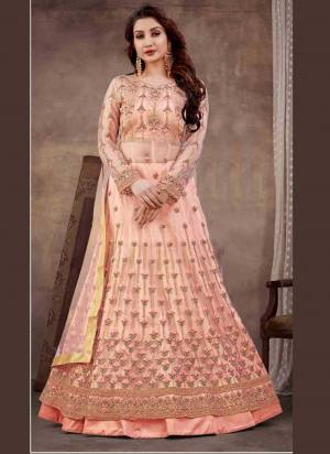 For A Designer Look,Grab These Anarkali Suit in Fine Colored.These Top With Dupatta Are Fabricated On Soft Net Pair With Soft Shining Silk Bottom And Innr.Its Beautified With Designer Heavy Embroidery,Hand Work.