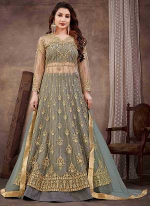 For A Designer Look,Grab These Anarkali Suit in Fine Colored.These Top With Dupatta Are Fabricated On Soft Net Pair With Soft Shining Silk Bottom And Innr.Its Beautified With Designer Heavy Embroidery,Hand Work.