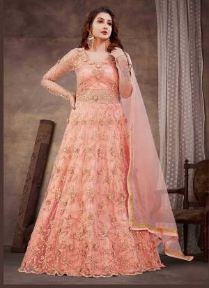 For A Designer Look,Grab These Anarkali Suit in Fine Colored.These Top With Dupatta Are Fabricated On Soft Net Pair With Soft Shining Silk Bottom And Innr.Its Beautified With Designer Heavy Embroidery,Hand Work.