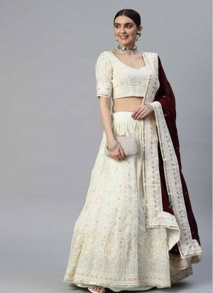 Grab These Designer Looking Lehenga in All Over Beautiful Colored.These Lehenga And Blouse Are Fabricated On Georgette Pair With Georgette Dupatta.its Beautified With Heavy Designer Work.