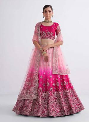 For A Designer Look,Grab These Lehenga Choli in Fine Colored.These Lehenga And Blouse Are Fabricated On Soft Net Pair With Soft Net Dupatta.Its Beautified With Designer Cording,Thread,Sequance Embroidery,Zarkan Hand Work.