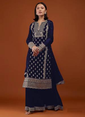 Attrective These Sharara Suit in Fine Colored Pair With Bottom And Dupatta.These Top And Bottom Are Faux Georgette And Pair With Net Dupatta.Its Beautified With Santoon Inner.Its Beautified With Heavy Designer Embroidery Work.