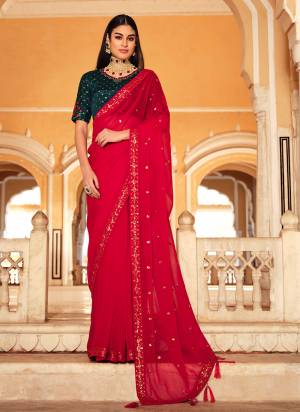 Attrective These Designer Saree in Fine Colored.These Saree And Blouse is Fabricated On Chinon Pair.Its Beautified Fabric With Heavy Thread,Sequance Embroidery Work.