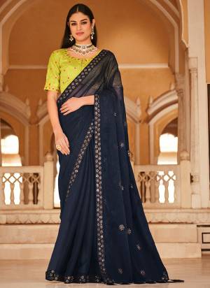 Attrective These Designer Saree in Fine Colored.These Saree And Blouse is Fabricated On Chinon Pair.Its Beautified Fabric With Heavy Thread,Sequance Embroidery Work.