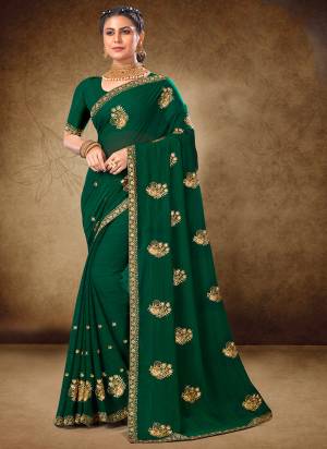 Garb These Saree in Fine Colored.These Saree Are Blooming Georgette And Blouse is Art Silk Fabricated Pair.Its Beautified Fabric With Designer Jari Embroidery Work.