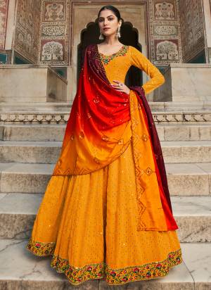 Grab These Beautiful Looking Designer Gown With Dupatta.These Gown is Georgette And Dupatta Is Fabricated On Padding Chinon.Its Beautified With Designer Thread And Sequance Embroidery Work.