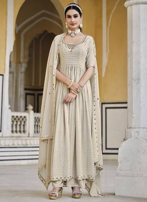 Grab These Beautiful Looking Designer Plazzo Suits.These Top And Bottom is Georgette And Dupatta Is Fabricated On Georgette.Its Beautified With Designer Thread And Sequance,Mirror Embroidery Work.