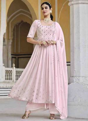 Grab These Beautiful Looking Designer Plazzo Suits.These Top And Bottom is Georgette And Dupatta Is Fabricated On Georgette.Its Beautified With Designer Thread And Sequance,Mirror Embroidery Work.