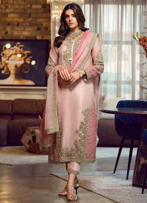 Attrective These Designer Suit in Fine Colored Pair With Bottom And Dupatta.These Top Are Faux Georgette And Dupatta Are Fabricated On Nazmin Pair With Santoon Bottom.Its Beautified With Santoon Inner.Its Beautified With Heavy Designer Embroidery Work.