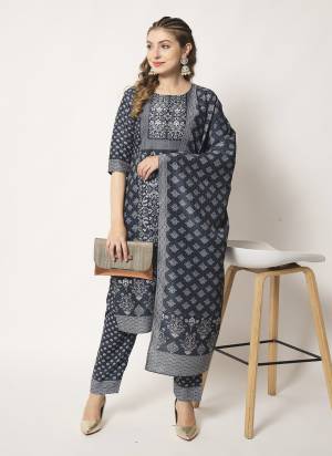 Attrective These Salwar Suit in Fine Colored Pair With Bottom And Dupatta.These Top And Dupatta Are Fabricated On Muslin Pair With Muslin Bottom.Its Beautified With Printed Designer,Sequance Embroidery Work.