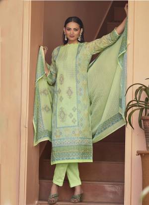 Grab These Summer Collection Suit in Fine Colored Pair With Bottom And Dupatta.These Top And Dupatta Are Fabricated On Cotton Pair With Cotton Bottom.Its Beautified With Digital Printed With Foil Work.