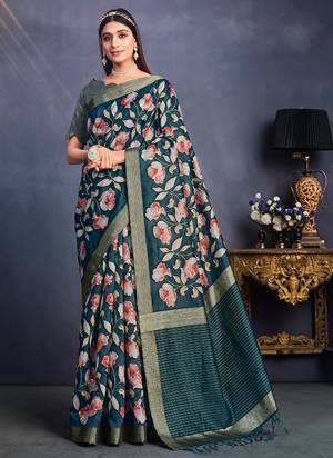 Look Attrective These Designer Party Wear Saree in Fine Colored.These Saree Are Tussar Silk And Blouse Brocade is Fabricated.Its Beautified Designer Printed With Sequance Embroidery Work.